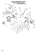 OVEN INTERIOR PARTS Diagram and Parts List for MT4210SLB0  Whirlpool Microwave
