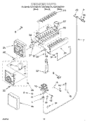 ICEMAKER Diagram and Parts List for KBRC36MHT01  KitchenAid Refrigerator