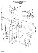 REAR PANEL Diagram and Parts List for KAWE777BWH0  KitchenAid Washer