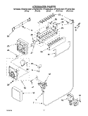 ICE MAKER Diagram and Parts List for KTRA22ELSS01  KitchenAid Refrigerator