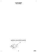 MISCELLANEOUS Diagram and Parts List for DU9400XY2  Whirlpool Dishwasher