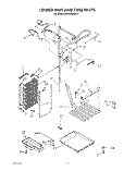 LOWER UNIT AND TUBE Diagram and Parts List for KSSS36DAW01  KitchenAid Refrigerator