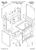 EXTERNAL OVEN, LIT/OPTIONAL Diagram and Parts List for RF3010XVW5  Whirlpool Range