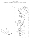 PUMP Diagram and Parts List for KUIS155HBT0  KitchenAid Ice Maker