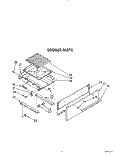BROILER Diagram and Parts List for FGP345VW1  Roper Range
