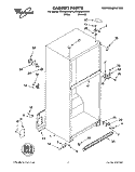 CABINET Diagram and Parts List for ET20GKXDN10  Whirlpool Refrigerator