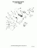TOP VENTING PARTS Diagram and Parts List for KDRS407VSS00  KitchenAid Range