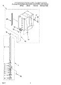 POWERSCREW AND RAM Diagram and Parts List for KUCC151EBS1  KitchenAid Trash Compactor