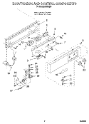 ESCUTCHEON AND CONTROL COMPONENTS Diagram and Parts List for IACS50E1  Whirlpool Ice Maker