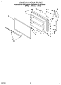 FREEZER DOOR Diagram and Parts List for 8ET18ZKXDG03  Whirlpool Refrigerator