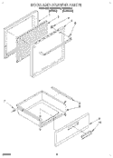 Part Location Diagram of WP3150615 Whirlpool Door Handle