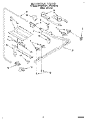 MANIFOLD Diagram and Parts List for SF302BEAN1  Whirlpool Range