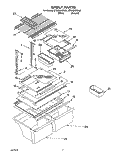 SHELF, LIT/OPTIONAL Diagram and Parts List for ET20GKXDN01  Whirlpool Refrigerator