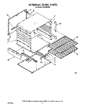 INTERNAL OVEN Diagram and Parts List for SF316PESW0  Whirlpool Range