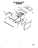 TOP VENTING Diagram and Parts List for KEMS377DBS4  KitchenAid Microwave Oven Combo