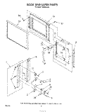 DOOR AND LATCH Diagram and Parts List for KCMS135S2  KitchenAid Microwave