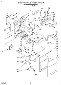 DISPENSER FRONT Diagram and Parts List for KSRB22QABL12  KitchenAid Refrigerator