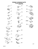 WIRING HARNESS Diagram and Parts List for 3XLA87W72BQ1  Whirlpool Washer
