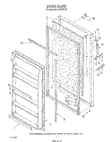 DOOR , LIT/OPTIONAL Diagram and Parts List for EV190FXWW00  Whirlpool Freezer