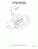 CONTROL PANEL PARTS Diagram and Parts List for GI15NDXTB3  Whirlpool Ice Maker