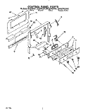 CONTROL PANEL Diagram and Parts List for SF367PEYB1  Whirlpool Range