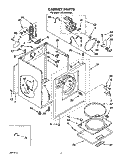 SECTION Diagram and Parts List for REL4434AL0  Roper Dryer