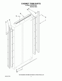 CABINET TRIM PARTS Diagram and Parts List for KSSC36QTS04  KitchenAid Refrigerator