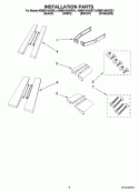 INSTALLATION PARTS Diagram and Parts List for KBMS1454SBT1  KitchenAid Microwave