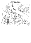 SECTION Diagram and Parts List for REL4622BL0  Roper Dryer