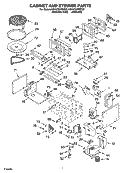 CABINET AND STIRRER PARTS Diagram and Parts List for KEHV309PMT02  KitchenAid Microwave Oven Combo