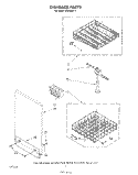 DISHRACK Diagram and Parts List for WU3000V1  Roper Dishwasher