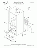 CABINET PARTS Diagram and Parts List for EB9FVHLVS01  Whirlpool Refrigerator