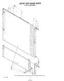 DOOR AND PANEL Diagram and Parts List for KUDS21MS1  KitchenAid Dishwasher