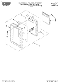 CONTROL PANEL Diagram and Parts List for MHE11REQ0  Roper Microwave