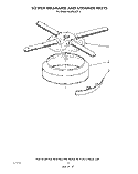 LOWER WASHARM AND STRAINER Diagram and Parts List for 4KUDS220T2  KitchenAid Dishwasher