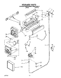 ICEMAKER Diagram and Parts List for KSRS25QAAL01  KitchenAid Refrigerator