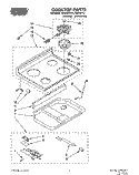 COOKTOP Diagram and Parts List for FES355YW1  Roper Range