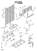 UNIT PARTS Diagram and Parts List for IR8GSMXRS00  Whirlpool Refrigerator