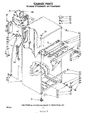 CABINET Diagram and Parts List for ET18JKXMWR3  Whirlpool Refrigerator