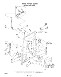 REAR PANEL Diagram and Parts List for KAWE742VWH0  KitchenAid Washer