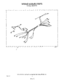 WIRING HARNESS Diagram and Parts List for RB220PXV0  Whirlpool Wall Oven