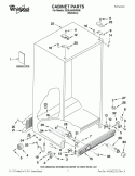 CABINET PARTS Diagram and Parts List for ED5LHAXWS06  Whirlpool Refrigerator