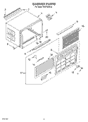 CABINET Diagram and Parts List for CAH18WCL0  Crosley Air Conditioner