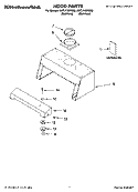HOOD PARTS Diagram and Parts List for KHTU105RSS0  KitchenAid Range Hood