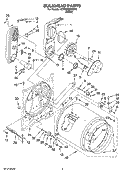 Part Location Diagram of WP3392519 Whirlpool Dryer Thermal Fuse