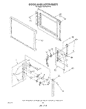 DOOR AND LATCH Diagram and Parts List for RM978BXVN0  Whirlpool Microwave Oven Combo