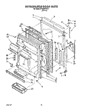 REFRIGERATOR DOOR Diagram and Parts List for ET20DKXXN11  Whirlpool Refrigerator