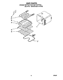 UNIT Diagram and Parts List for RB170PXYB7  Whirlpool Wall Oven