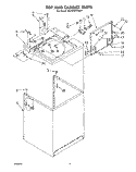 TOP AND CABINET, LIT/OPTIONAL Diagram and Parts List for GCA2701XSW1  Whirlpool Washer