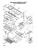 REFRIGERATOR SHELF Diagram and Parts List for KBRS36MHW00  KitchenAid Refrigerator